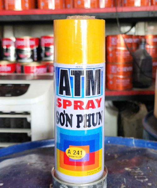 Sơn xịt atm vàng a241