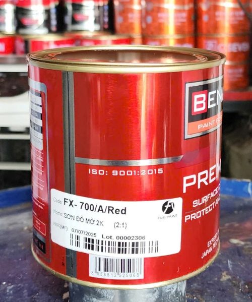 Sơn đỏ mờ 2k Benkio FX-700A red 1kg